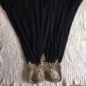 Black flowy prom dress